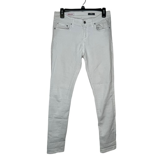 Redengine Women's Jeans Wildfire Mid-Rise Cigarette Skinny‎ Leg White Size 28 - Picture 1 of 11